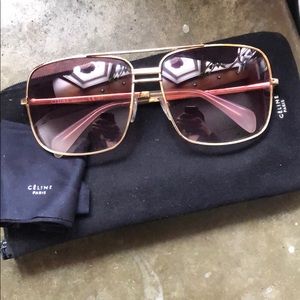 Celine Pink Aviator Sunglasses 41808